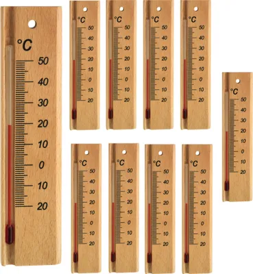Produktbild von TFA-Dostmann analoges Innenthermometer aus massiver Buche TFA 12.1053  Germany