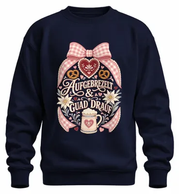 Immagine prodotto di Maglia tradizionale bavarese, pantaloni in pelle, felpa per l'Oktoberfest, maglione, blu navy, taglia 3XL