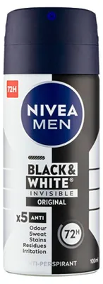 Obrázek produktu pro Antiperspirant ve spreji pro muže Invisible For Black & White (Antiperspirant) 100 ml