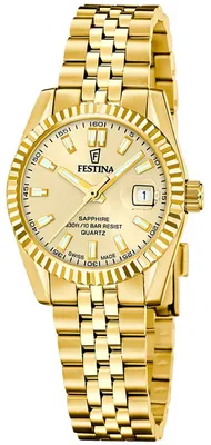 Festina F20089/2 Damenarmbanduhr Quarz Goldfarben 10 bar 1