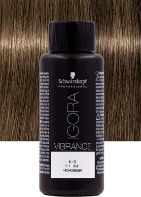 Produktbild von Schwarzkopf Igora Vibrance 6-0 Natürliches Dunkelblond 60 ml –Ton-in-Ton-Färbung