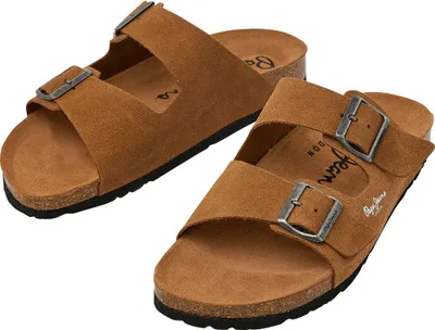 Image de Sandales Pepe Jeans Bio Suede marron EU 43 pour homme marron EU 43