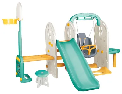 Produktbild von Dolu Türkis/Gelb 7-in-1 XXL Spielgerät