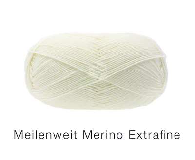Produktbild von Meilenweit 100 Merino Extrafine Uni 2405 | Weiß