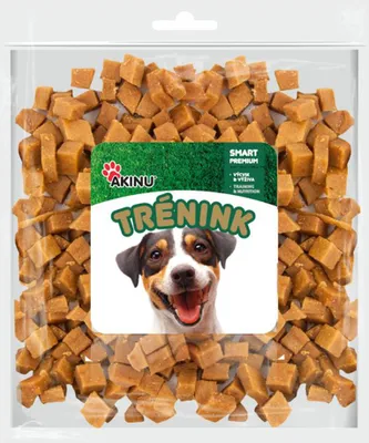 Obrázek produktu pro Akinu Trénink Lososové kostky pamlsek pro psy 400 g