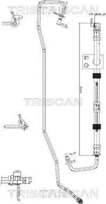Produktbild von TRISCAN 8516 16032 Servoleitung für FORD MONDEO IV Turnier (BA7) von Hydraulikpumpe nach Lenkgetriebe