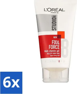 Obrázok produktu pre L'Oréal Paris - L'Oréal Paris - Studio Line Essentials - Fix & Force - Gel - Super Strong - 150 ml - Výhodné balenie - 6 kusov