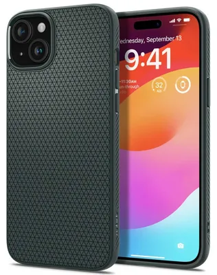 Produktbild von Spigen ACS06792, Cover, Apple, iPhone 15, 15,5 cm (6.1"), Grün
