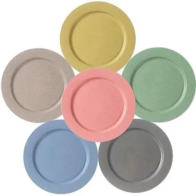 Immagine prodotto di Set di 6 piatti fondi in plastica da 25,3 cm, ultrasottili, resistenti al microonde e lavabili in lavastoviglie, ideali per il campeggio, le feste, i picnic e la vita in tenda