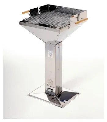 Produktbild von Edelstahl Holzkohle Trichtergrill Nebraska Grillfläche 48 x 46,5cm