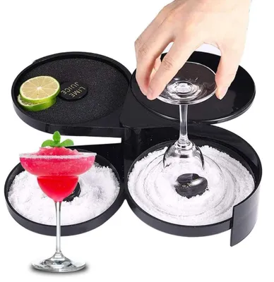 Produktbild von Solidchoice – Glas-Getränkespender mit 3 rotierenden Tabletts für Cocktails