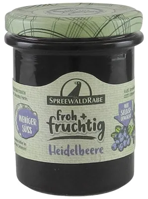 Produktbild von Heidelbeere Fruchtaufstrich von Spreewald-Rabe (210 g)