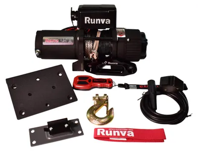 Obrázok produktu pre Elektrický navijak pre príves RUNVA EWP3500A 12V 1588kg s lanom 12,8m