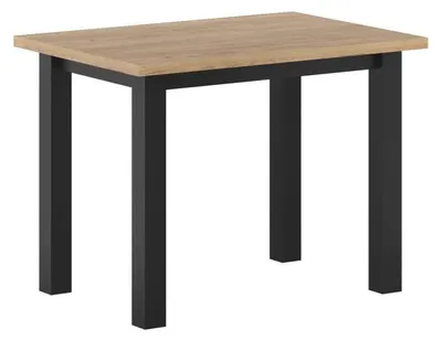 Obrázek produktu pro Malý jídelní stůl 70x100 cm ARNULF - zlatý dub craft / černý