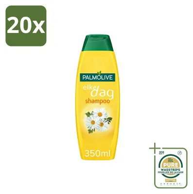 Productafbeelding van 20 x Palmolive Shampoo "Elke Dag" met kamille-extract, 350 ml - Voorraadverpakking - 20 stuks