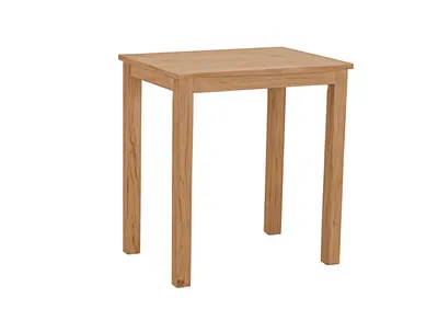 Produktbild von Woodroom Tisch Kota Hevea massiv eichefarbig lackiert 70x75x50 cm