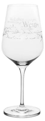 Produktbild von Räder Design Weinglas Das Leben Ist Zu Kurz