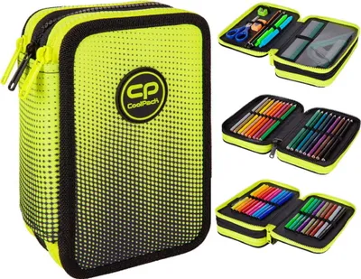 Zdjęcie produktu dla Coolpack Jumper 3 Piórnik Z Wyposażeniem 3-komorowy Gradient Lemon