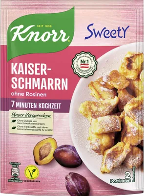 A product package for Knorr Sweety Kaiserschmarrn.