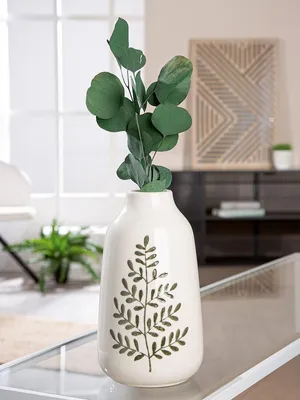 Imagen del producto de Gilde Vase, Botanico, Keramik, creme, VE 2, D. 12.5 cm Höhe: 23.00 cm Durchmesser: 12.50 cm 58459