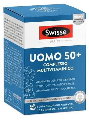 Immagine prodotto di Swisse Multivitaminico Uomo 50+ 30 Compresse