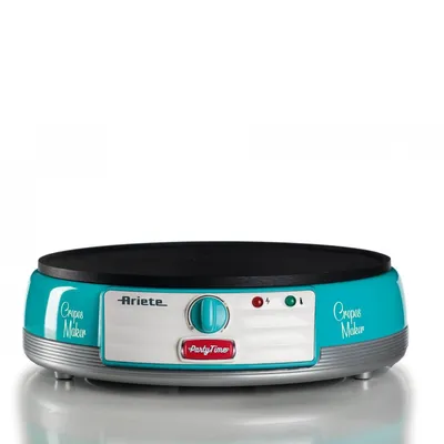 Image de Ariete 0202 appareil à crêpes 1 crèpe(s) 1000 W Bleu, Argent, Blanc