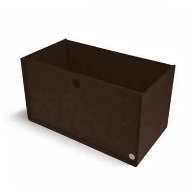 Produktbild von Aufbewahrungsbox CARGA Filz 30 x 56 x 31 cm ohne Deckel in dunkelbraun meliert