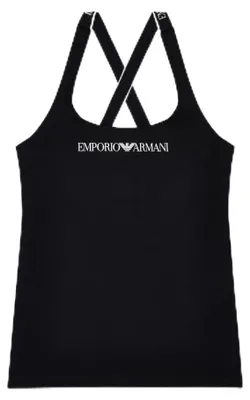 Produktbild von EMPORIO ARMANI Damen Iconic Logoband Tank Black S