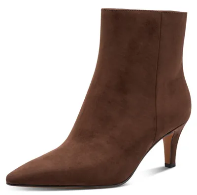 Produktbild von MARCO TOZZI Damen Stiefel mit Reißverschluss Bequem, Braun (CHOCO), 37 EU