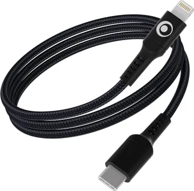 Zdjęcie produktu dla BigBen Connected, kabel do ładowania i transmisji danych z USB-C na Lightning 60 W, 1,2 m, czarny