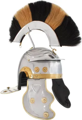 Produktbild von Römischer Soldaten-Helm Antik Replik für LARP Silbern Stahl
