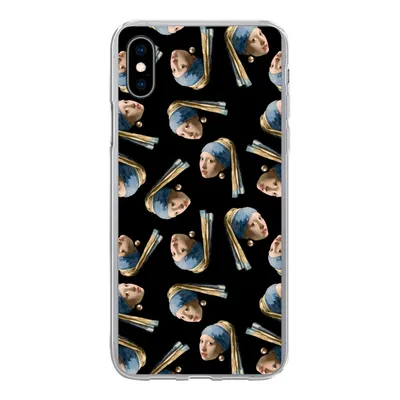 Produktbild von MuchoWow® Handyhülle Schutzhülle Hülle für iPhone Xs Das Mädchen mit dem Perlenohrring - Muster - Vermeer Silikon Softcase Handy Hülle - Handytasche