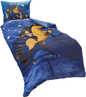 Produktbild von JACK Linon / Renforcé Bettwäsche 135x200cm 2 tlg. Pferd Lucky Spirit Wild und Frei Baumwolle