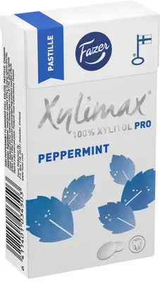 Produktbild von Fazer Xylimax Pfefferminz 38 g / zuckerfreie Xylitol Pastillen Peppermint