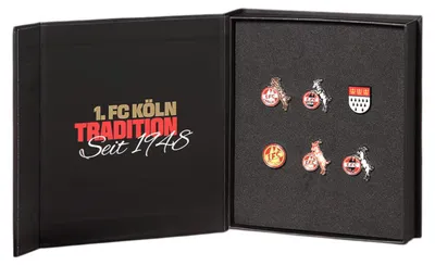 Produktbild von 1. FC Köln Pin Box "Retro Logos"