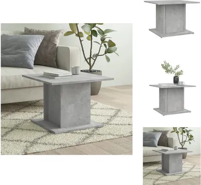 Imagen del producto de vidaXL Mesa de centro color gris cemento, 55,5 x 55,5 x 40 cm, material de madera - Mesas de centro