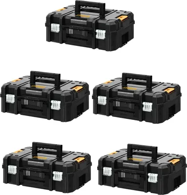 Immagine prodotto di Confezione di 5 valigette DeWALT TSTAK II