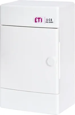 Obrázek produktu pro Rozvodná skříň nástěnná IP40 E2 jednořadá 235 x 145 x 97 mm 4 moduly bílá