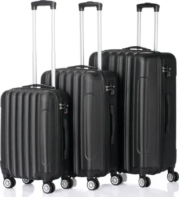 Productafbeelding van 3-in-1 multifunctionele reiskoffer met grote capaciteit, zwart