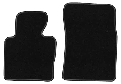 Productafbeelding van Velours voormatten voor Range Rover III L322 Vogue 2001-2012 (SUV) – 2-delig, zwart, op maat – Wielganizator BASIC