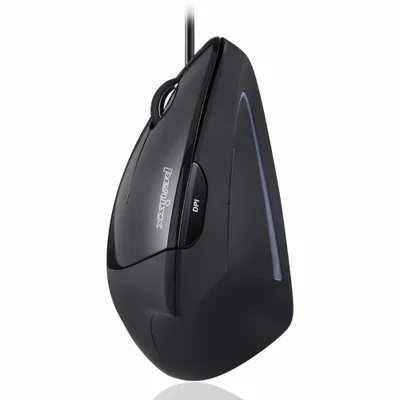 Productafbeelding van Perixx PERIMICE-513 L, ontworpen voor linkshandigen, verticaal ontwerp, optische sensor, USB Type-A, 1600 DPI, zwart