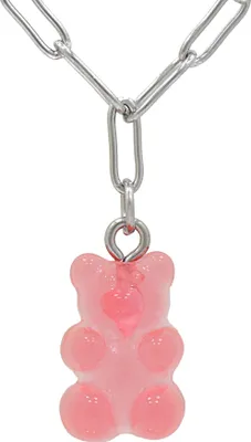 Produktbild von Fashionbox Kette Messing 39+7cm Pink Kunststoff 449050030