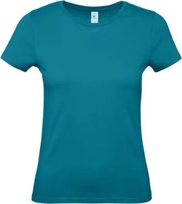 Produktbild von Damen-T-Shirt, Kurzarm - B&C #E150/W - diva blue - Größe XL