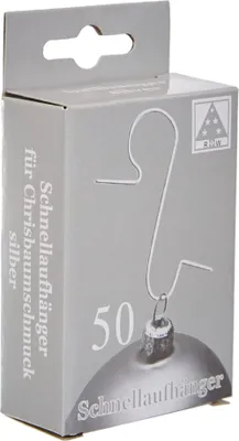 Produktbild von Kugel-Aufhänger in Box, | 50 Stück Silber