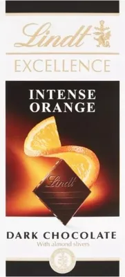 Zdjęcie produktu dla Lindt 460194, Czekolada czarna, 100 g, Pomarańczowy, 2189 kJ, 525 kcal, 32 g
