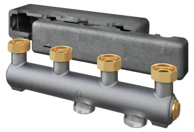 Produktbild von Oventrop Verteilerbalken DN 25, 2 Heizkreise