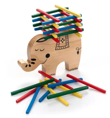 Immagine prodotto di Gioco di equilibrio con elefante in legno