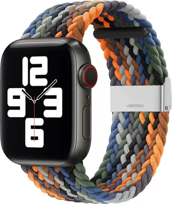 Produktbild von Armband Stoffarmband Ersatz für Apple Watch 7/6 / SE / 5/4/3/2 45mm 44mm 42mm Geflochtenes Armband Uhrenarmband Moro l Mehrfarben (6)