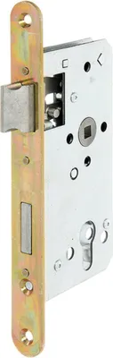 Immagine prodotto di Alberts 215224 Serratura da infilare, specifica per cancelli a telaio - con o senza frontale, zincata, arretrata di 55 mm