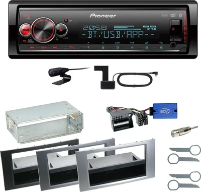 Produktbild von Pioneer MVH-S520DAB MP3 USB FLAC Einbauset für Ford Focus C-Max Fiesta Transit